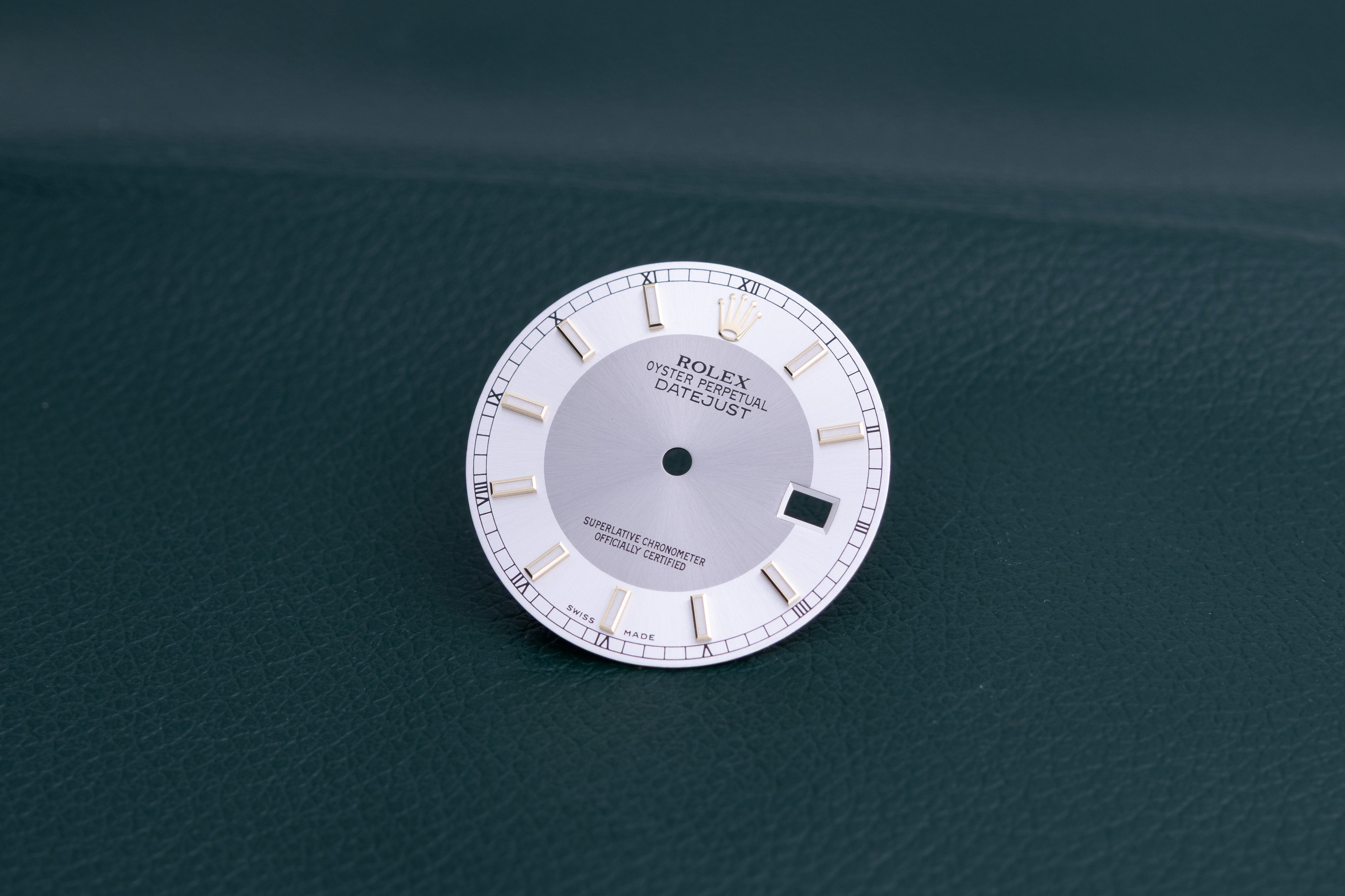 Rolex Mens Silver Tuxedo Index dial for model 116233
