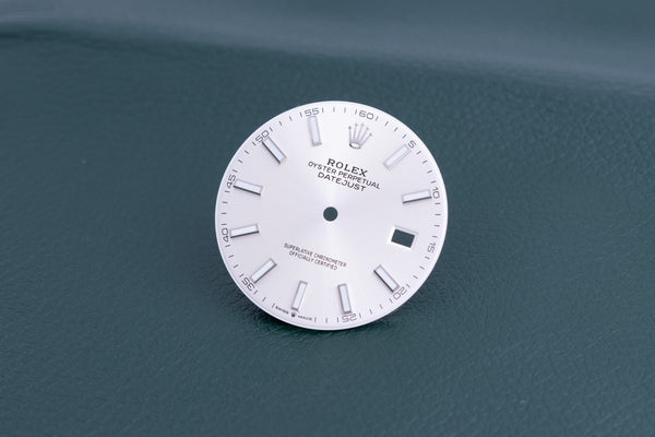 Load image into Gallery viewer, Rolex Silver Index marker Dial for model 126300 - 126334 FCD24725
