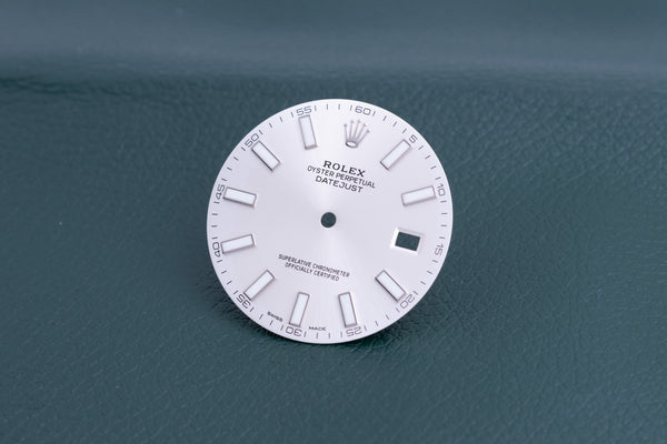 Load image into Gallery viewer, Rolex Silver Index marker Dial for model 126300 - 126334 FCD24730
