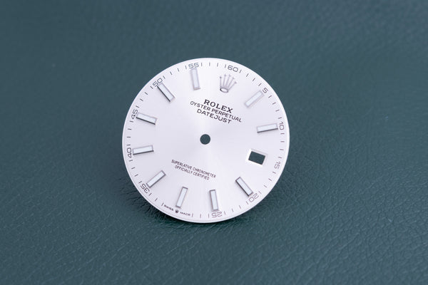 Load image into Gallery viewer, Rolex Silver Index marker Dial for model 126300 - 126334 FCD24742

