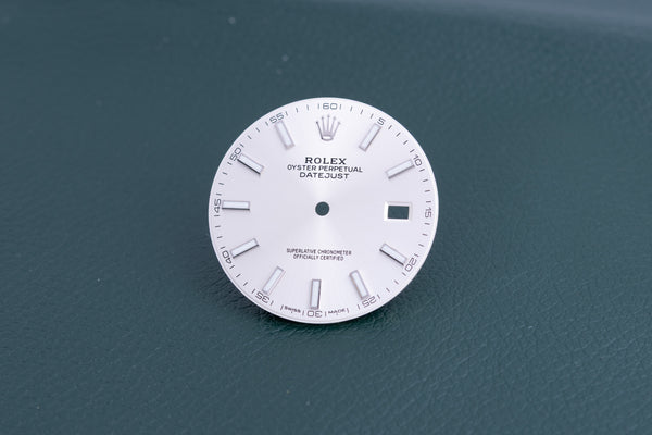 Load image into Gallery viewer, Rolex Silver Index marker Dial for model 126300 - 126334 FCD24755
