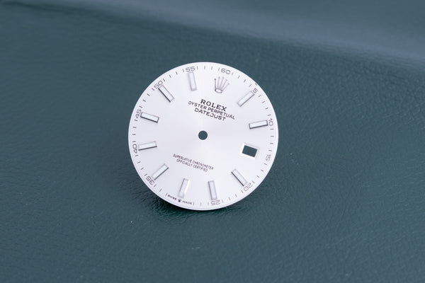 Load image into Gallery viewer, Rolex Silver Index marker Dial for model 126300 - 126334 FCD24763
