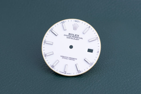 Load image into Gallery viewer, Rolex White Index marker Dial for model 126300 - 126334 FCD24783
