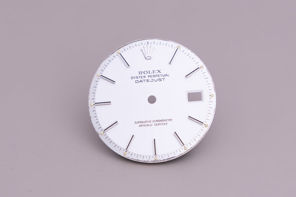 Load image into Gallery viewer, Rolex Datejust silver Stick dial for model 1601 FCD12483
