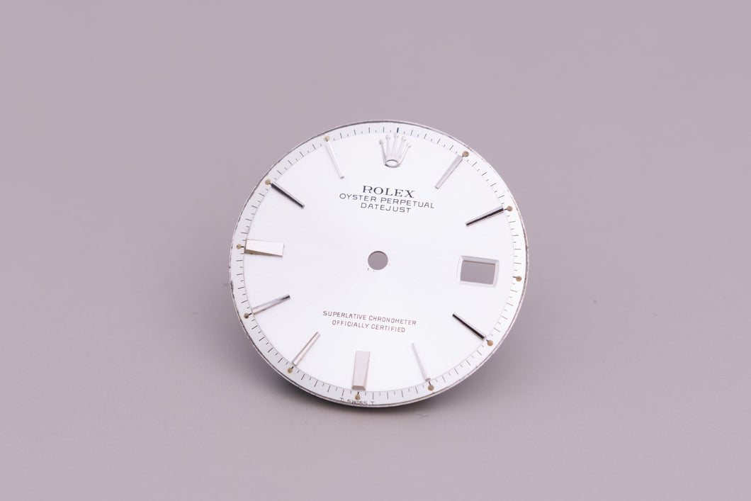 Rolex Datejust Silver Stick marker dial for model 1601 FCD13077