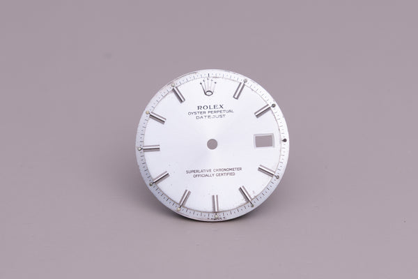 Load image into Gallery viewer, Rolex Mens Datejustsilver Stick Dial for 1601 - 1603 FCD14912
