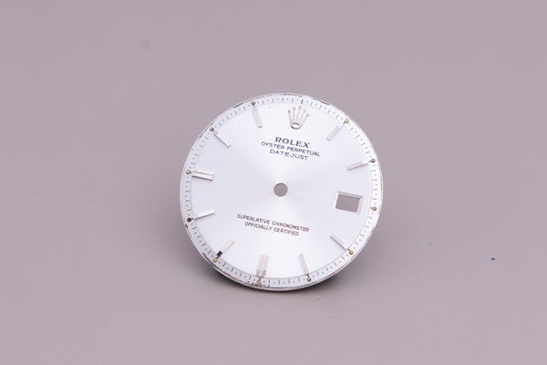 Load image into Gallery viewer, Rolex Mens Datejustsilver Stick Dial for 1601 - 1603 FCD14931
