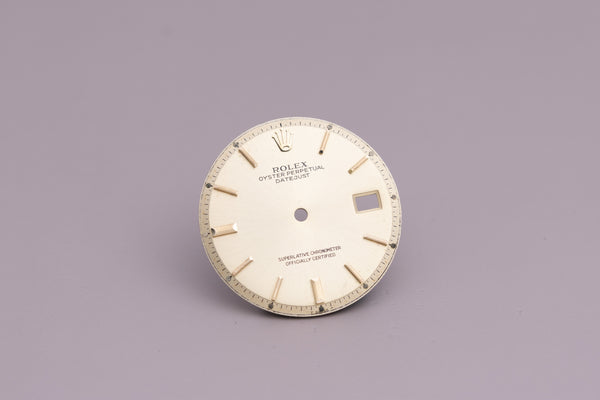 Load image into Gallery viewer, Rolex Mens Datejust Champagne Stick Dial fat 6 and 9 for 1601 - 1603 FCD15195
