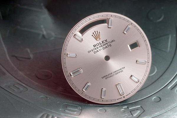 Load image into Gallery viewer, Rolex Daydate 40mm 228235 Sunburst Baguette Diamond Dial FCD15223
