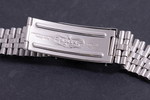 Load image into Gallery viewer, Rolex 20mm Stainless Steel Folded Link Jubilee bracelet 55 ends w/ 6251H Buckle FCD15402
