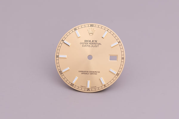 Load image into Gallery viewer, Rolex Datejust Champagne Lumi Index dial for model 116233 FCD15720
