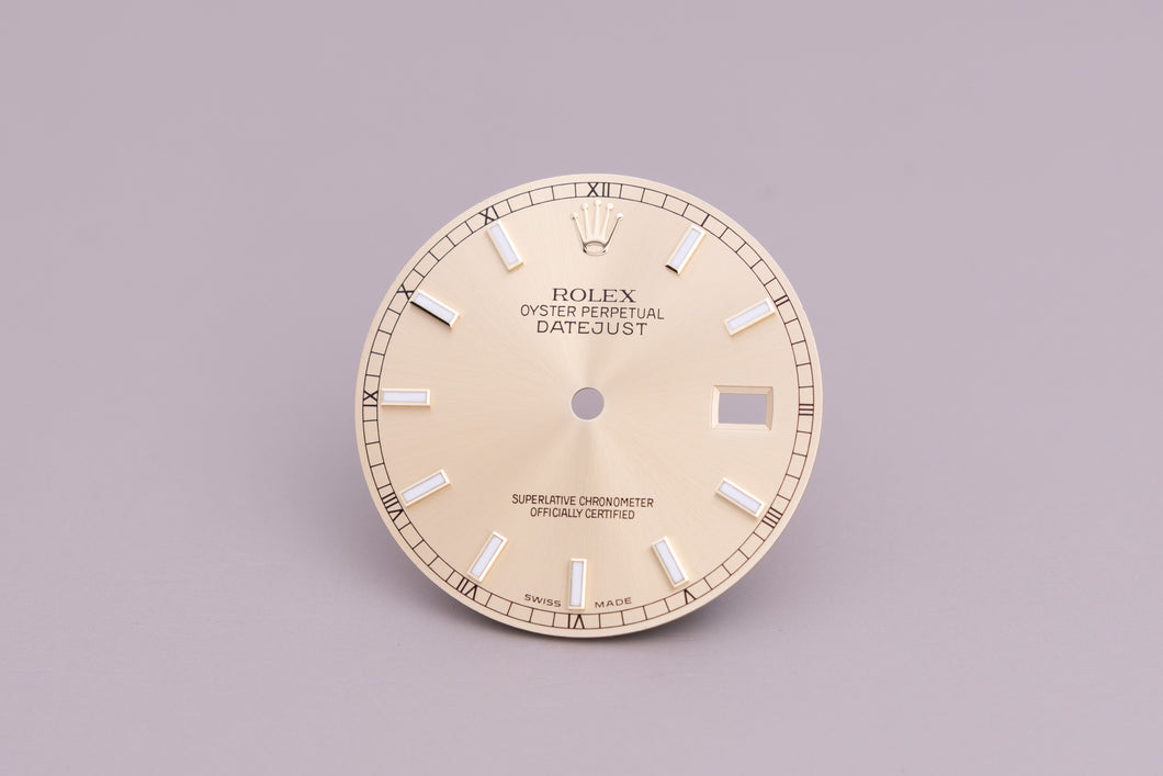 Rolex Mens Datejust New Style Champagne Lumi Stick Dial for 116233 FCD18143