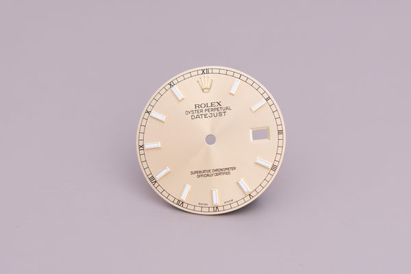 Load image into Gallery viewer, Rolex Datejust Champagne Lumi Index dial for model 116233 FCD19033
