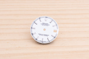 Rolex Midsize White Lumi Stick Dial for 178174 FCD19045
