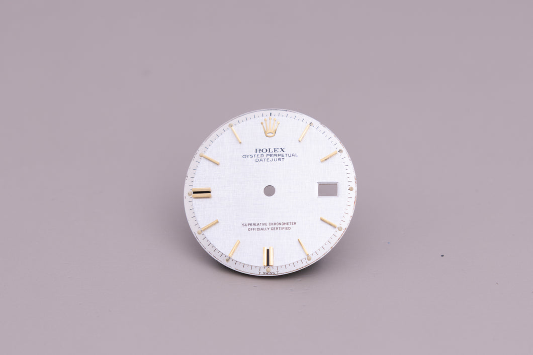 Rolex Mens Datejust Silver linen dial for 1601 - 1603 FCD19145