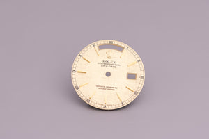 Rolex Day-Date Champagne Linen stick dial for model 18078 - 18038 FCD19497