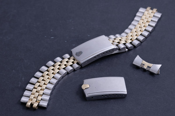 Load image into Gallery viewer, Rolex Stainless Steel and Gold 20mm oval link Jubilee Bracelet 14k U.S.A. FCD19592
