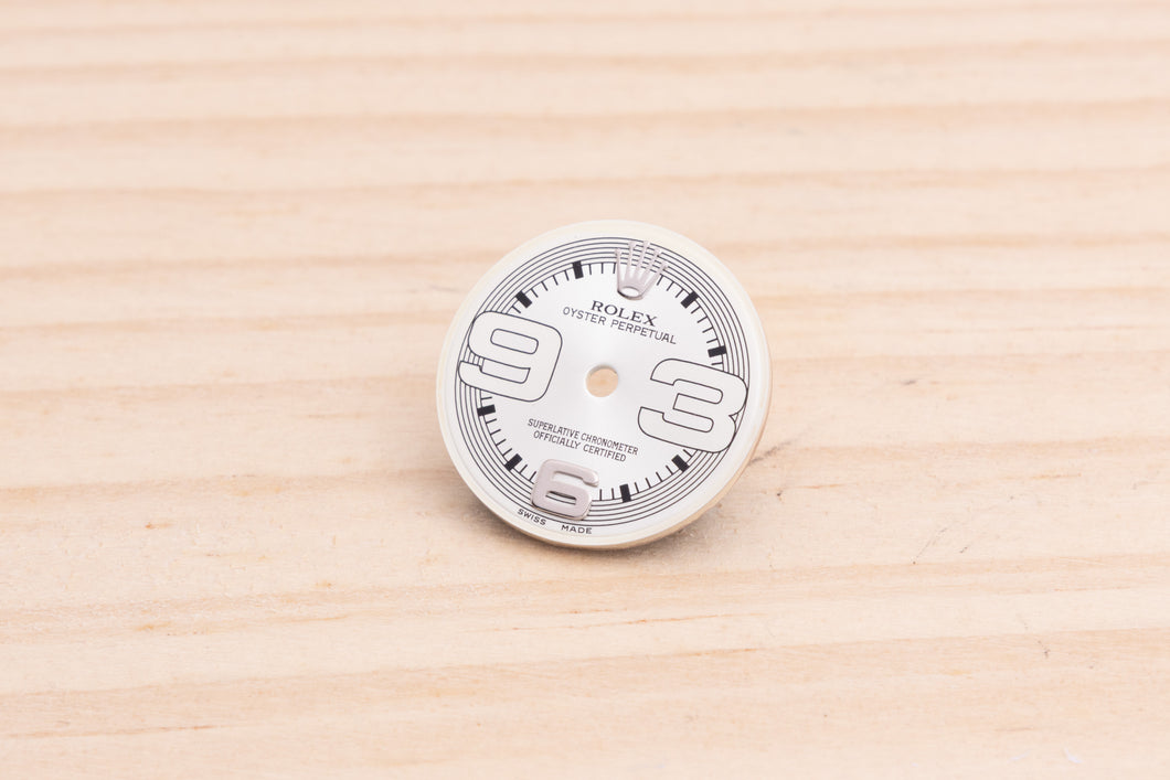 Rolex Oyster Perpetual Silver Arabic dial for model 176200 FCD19612