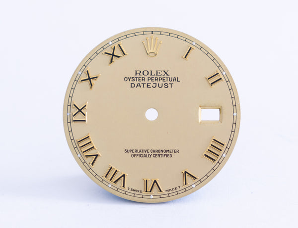 Load image into Gallery viewer, Rolex datejust Champagne Linen dial some Damage for 16233 FCD20942
