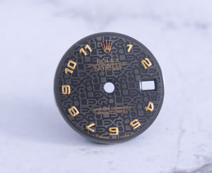 Rolex Ladies Datejust Charcoal Jubilee Arabic Dial for 69173-69178 FCD21702