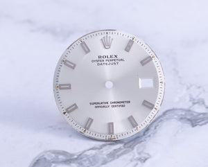 Rolex Datejust Silver Wide Boy Marker Dial for model 1601 - 1603 FCD21748
