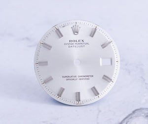 Rolex Datejust Silver Wide Boy Marker Dial for model 1601 - 1603 FCD21753