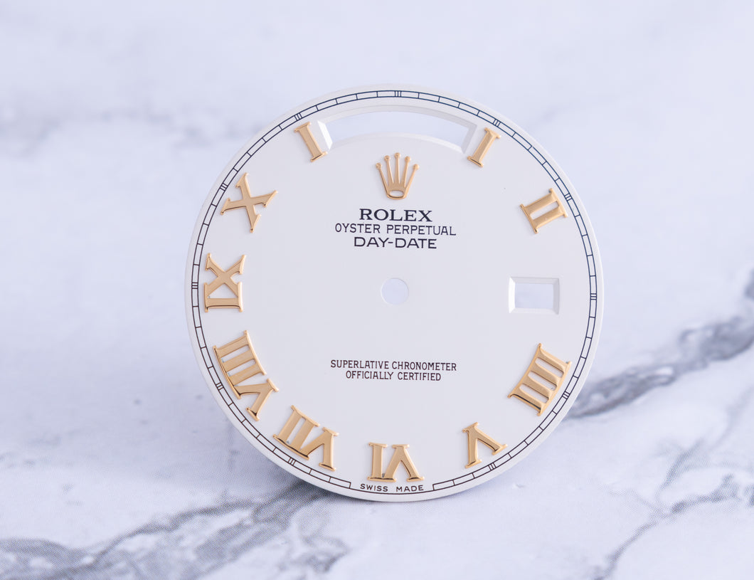 Rolex Day-Date II RG Cream Roman dial for model 218235 FCD21865