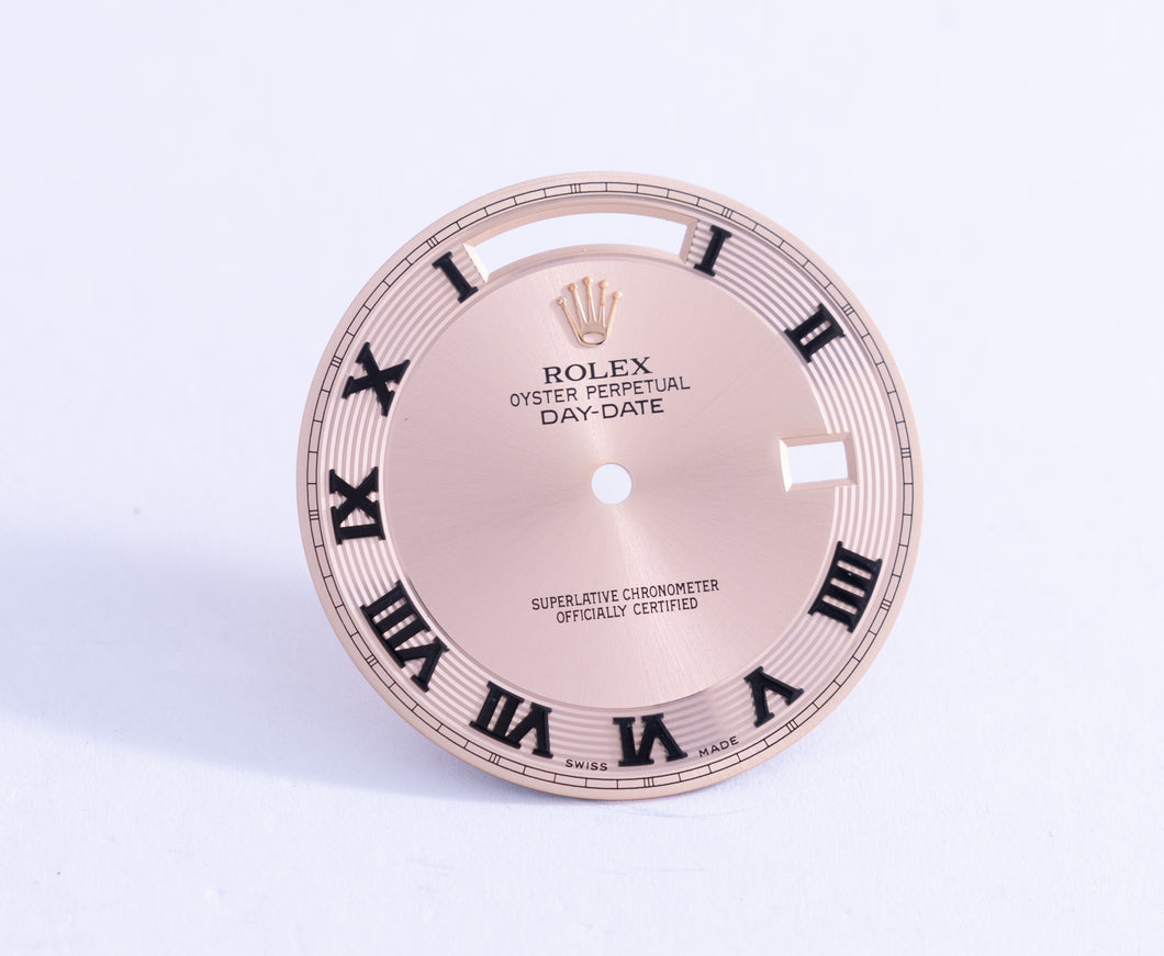 Rolex Day-Date II RG Concentric Rose Roman dial for model 218235 FCD21983