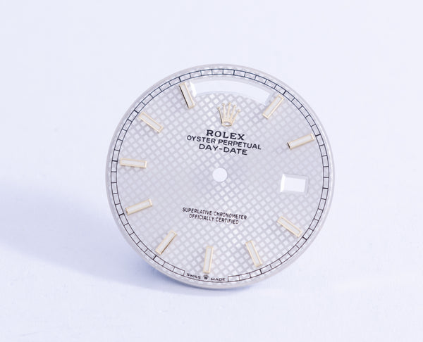Load image into Gallery viewer, Rolex Daydate 40mm Silver Motif Dial for 228238 FCD21986
