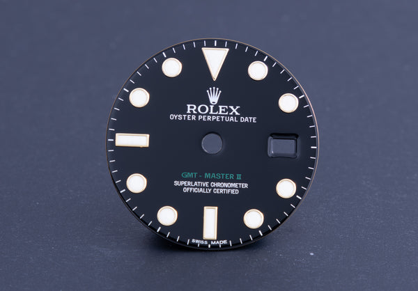 Load image into Gallery viewer, Rolex GMT Master II Black Dial - Hands - Green Disc for 116718 FCD22063
