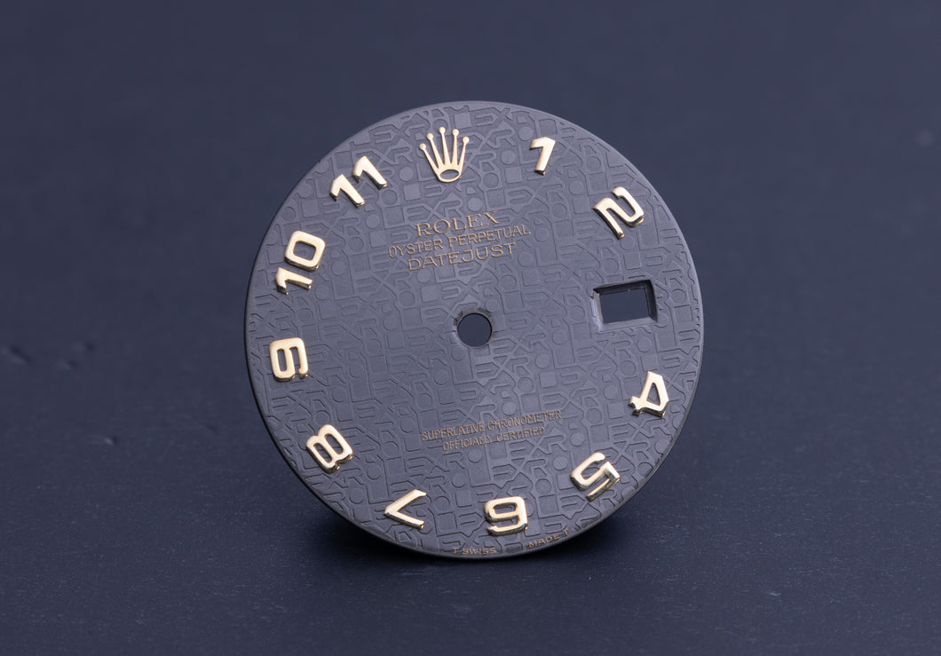Rolex Datejust Charcoal Jubilee Arabic Dial for 16233 FCD22165