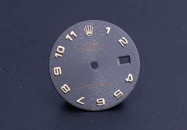 Load image into Gallery viewer, Rolex Datejust Charcoal Jubilee Arabic Dial for 16233 FCD22165
