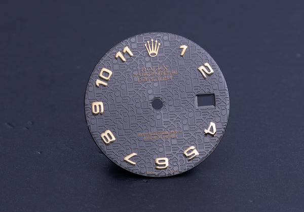 Load image into Gallery viewer, Rolex Datejust Charcoal Jubilee Arabic Dial for 16233 FCD22166
