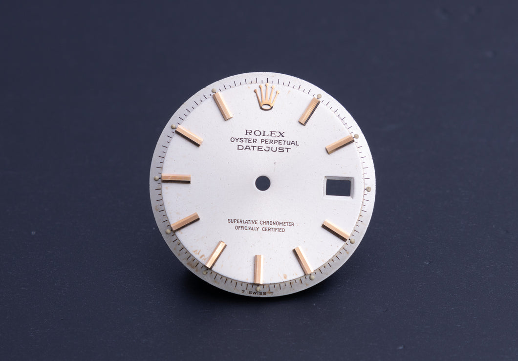Rolex NQ Datejust ROSE GOLD Silver Stick Dial for 1601 FCD22176