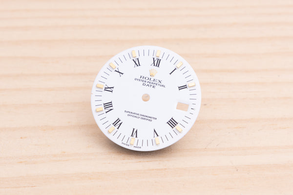 Load image into Gallery viewer, Rolex Date white porcelain dial for model 15013 FCD22182
