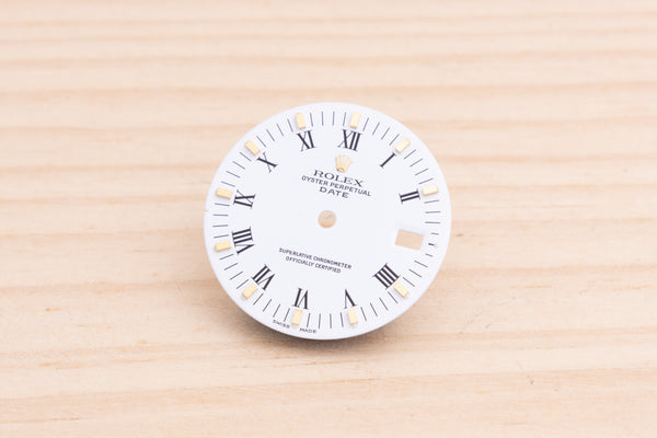 Load image into Gallery viewer, Rolex Date white porcelain dial for model 15013 FCD22182
