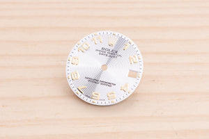 Rolex midsize Silver Concentric Dial for model 178273 FCD22209