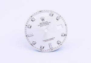 Rolex Day-Date Silver 8+2 Diamond dial for model 118239 FCD22259
