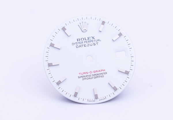 Load image into Gallery viewer, Rolex Turn-o-Graph white index dial for model 116264 FCD22285
