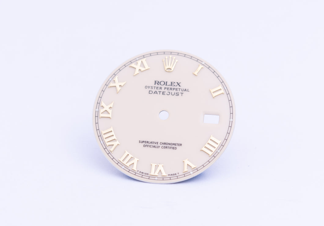 Rolex Datejust Cream Roman dial for model 16233 FCD22477