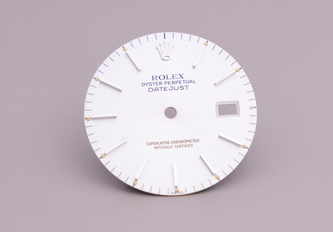 Rolex Datejust Silver Index Dial for model 16030 - 16014 FCD22504