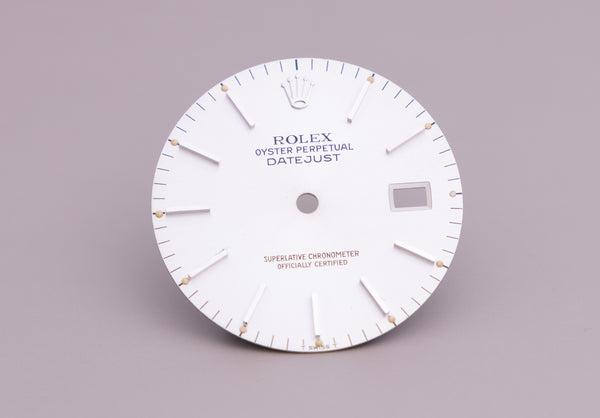 Load image into Gallery viewer, Rolex Datejust Silver Index Dial for model 16030 - 16014 FCD22504
