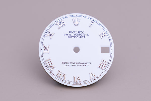 Load image into Gallery viewer, Rolex Midsize White Roman dial for model 68274 FCD22569
