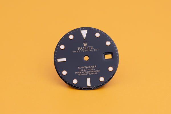 Load image into Gallery viewer, Rolex Submariner Black Swiss Made Dial for model 16613 - 16618 FCD23723
