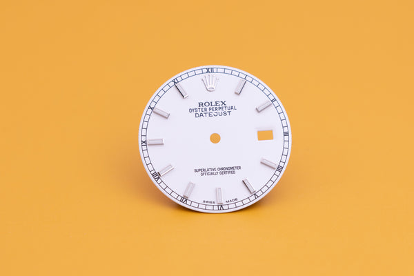 Load image into Gallery viewer, Rolex Mens White Lumi Index dial for model 116234 116200 FCD23727
