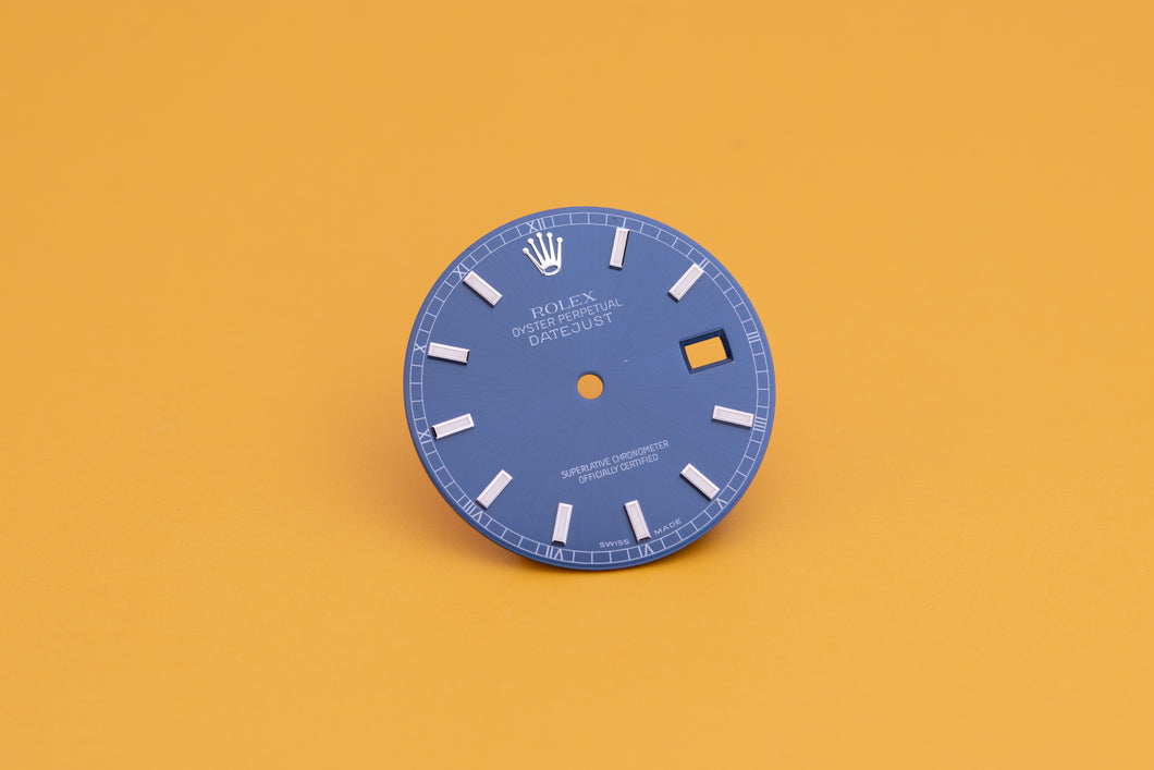 Rolex Mens Datejust Blue Lumi Stick Dial for 116234 - 116200 MINT FCD23760