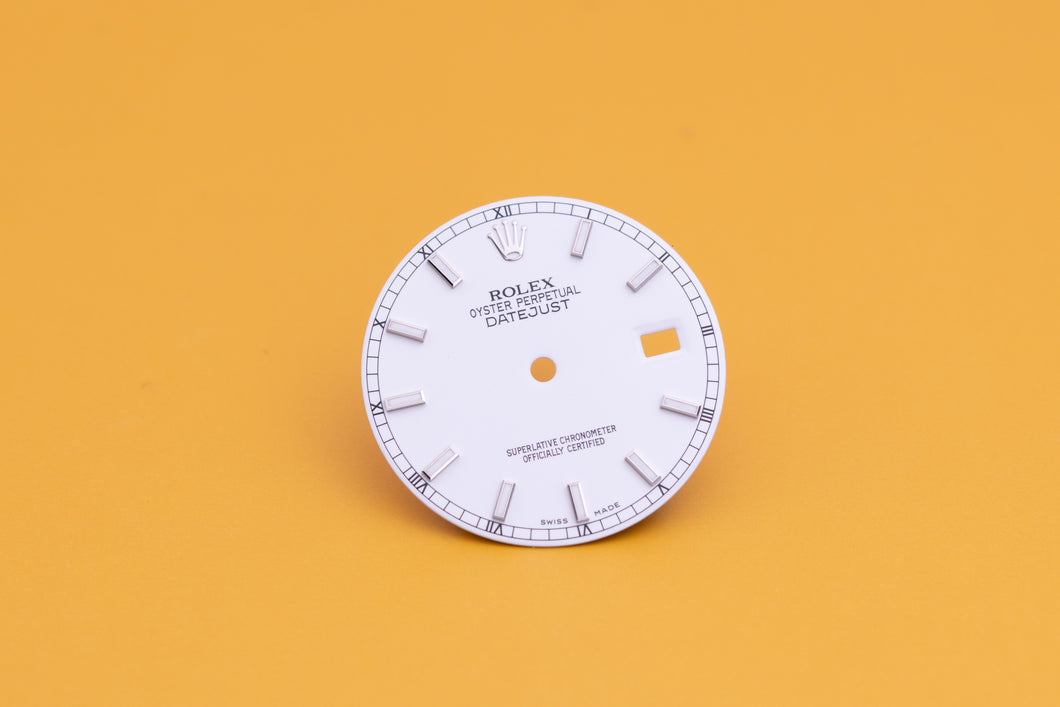 Rolex Mens White Lumi Index dial for model 116234 116200 FCD23826