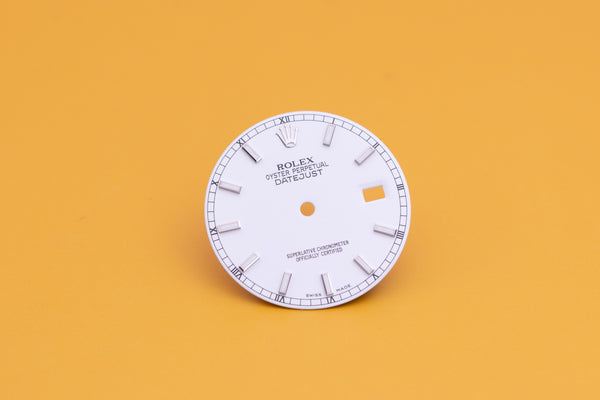 Load image into Gallery viewer, Rolex Mens White Lumi Index dial for model 116234 116200 FCD23826
