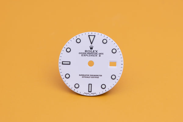 Load image into Gallery viewer, Rolex Explorer II White Swiss Made Dial for 16570 - 16550 FCD23838
