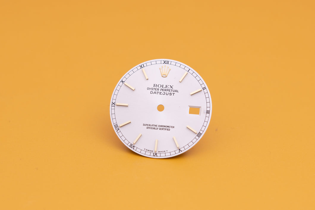 Rolex Datejust Silver Stick marker dial for model 16233 FCD23890